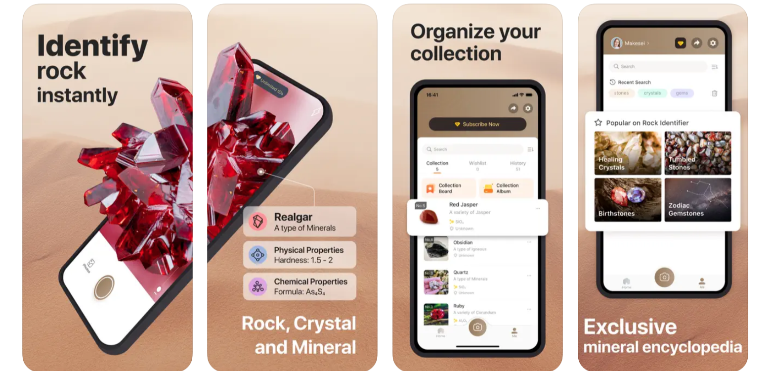 Rock Identifier mobile app